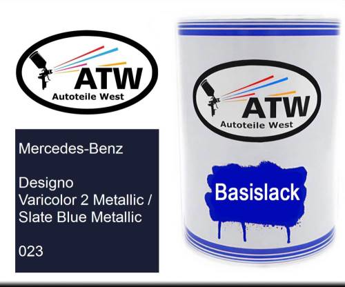 Mercedes-Benz, Designo Varicolor 2 Metallic / Slate Blue Metallic, 023: 500ml Lackdose, von ATW Autoteile West.